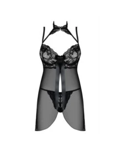 Obsessive Nuisette Tulle Et Dentelle Avec String Assorti – Obssessive -Magasin De Jouets Sexuels nuisette tulle et dentelle avec string assorti obssessive 2