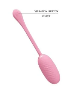 Oeuf Vibrant Connecté Électro Doreen Pretty Love 7 X 3.4cm Rose Clair -Magasin De Jouets Sexuels oeuf vibrant connecte electro doreen pretty love 7 x 34cm rose clair 5