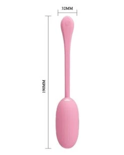 Oeuf Vibrant Connecté Électro Doreen Pretty Love 7 X 3.4cm Rose Clair -Magasin De Jouets Sexuels oeuf vibrant connecte electro doreen pretty love 7 x 34cm rose clair 6