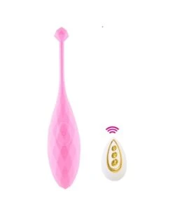 Oeuf Vibrant Diamond Sex 9 X 3.2cm Rose