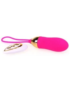 Oeuf Vibrant Stripe Sex 8.5 X 3cm Fuchsia