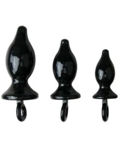 You2Toys Pack De 3 Plugs Tet Ass Noirs