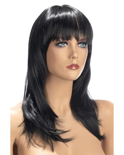 Perruque Kate Brune - Coupe Longue Effilée Avec Frange - World Wigs 3 Perruque Kate Brune - Coupe Longue Effilée Avec Frange - World Wigs