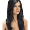 Perruque Olivia Brune - Coupe Longue Effilée Raie Côté - World Wigs -Magasin De Jouets Sexuels perruque olivia brune coupe longue effilee raie cote world wigs