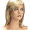 Perruque Zoé Blond Méché - Carré Long Effilé Frange Côté - World Wigs -Magasin De Jouets Sexuels perruque zoe blond meche carre long effile frange cote