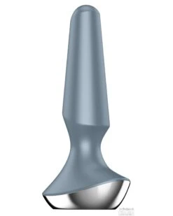 Plug Anal Vibrant Connecté Ilicious 2 Satisfyer 10 X 3cm Gris -Magasin De Jouets Sexuels plug anal vibrant connecte ilicious 2 satisfyer 10 x 3cm gris 1