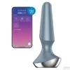 Plug Anal Vibrant Connecté Ilicious 2 Satisfyer 10 X 3cm Gris -Magasin De Jouets Sexuels plug anal vibrant connecte ilicious 2 satisfyer 10 x 3cm gris