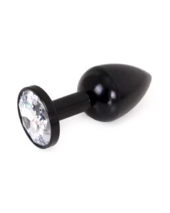 Plug Bijou Anal Alu Gem Light 6 X 2.8 Cm Noir