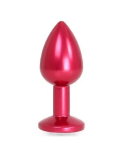 Plug Bijou Anal Alu Gem Light 6 X 2.8 Cm Rouge -Magasin De Jouets Sexuels plug bijou anal alu gem light 6 x 28 cm rouge 2