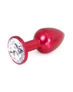 Plug Bijou Anal Alu Gem Light 6 X 2.8 Cm Rouge