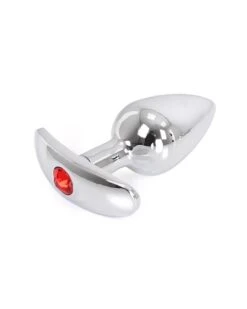 Plug Bijou Anal Avec Base Arrondie Curve 6 X 2.8 Cm - Bijou Rouge