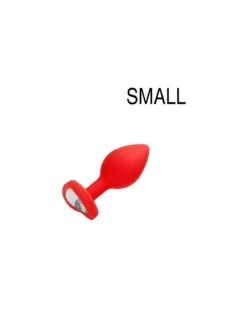 Ouch! Plug Bijou Anal Silicone Heart Rouge 6 X 2.8 Cm
