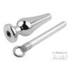 Plug En Métal Avec Anneau Hollow Screw 11.5 X 4.3cm -Magasin De Jouets Sexuels plug en metal avec anneau hollow screw 115 x 43cm