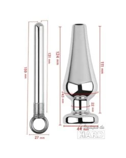 Plug En Métal Avec Anneau Hollow Screw 11.5 X 4.3cm -Magasin De Jouets Sexuels plug en metal avec anneau hollow screw 115 x 43cm 4