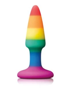 Plug En Silicone Rainbow 8 X 2.4 Cm