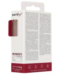 Shots Toys Plug En Silicone Slim Butt 7.5 X 2cm Rouge -Magasin De Jouets Sexuels plug en silicone slim butt 75 x 2cm rouge 2