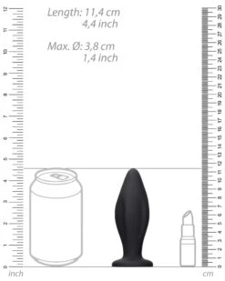 Ouch! Plug Silicone Edgy 11 X 4.5cm -Magasin De Jouets Sexuels plug silicone edgy 11 x 45cm 4