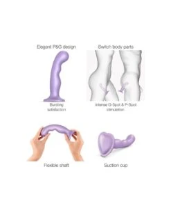 Plug Silicone P&G Strap-On-Me XL 17.5 X 4.2cm Violet -Magasin De Jouets Sexuels plug silicone pg strap on me xl 175 x 42cm violet 2