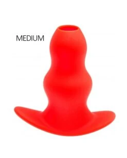 Plug Tunnel Stretch Rouge Medium 13 X 6.4cm