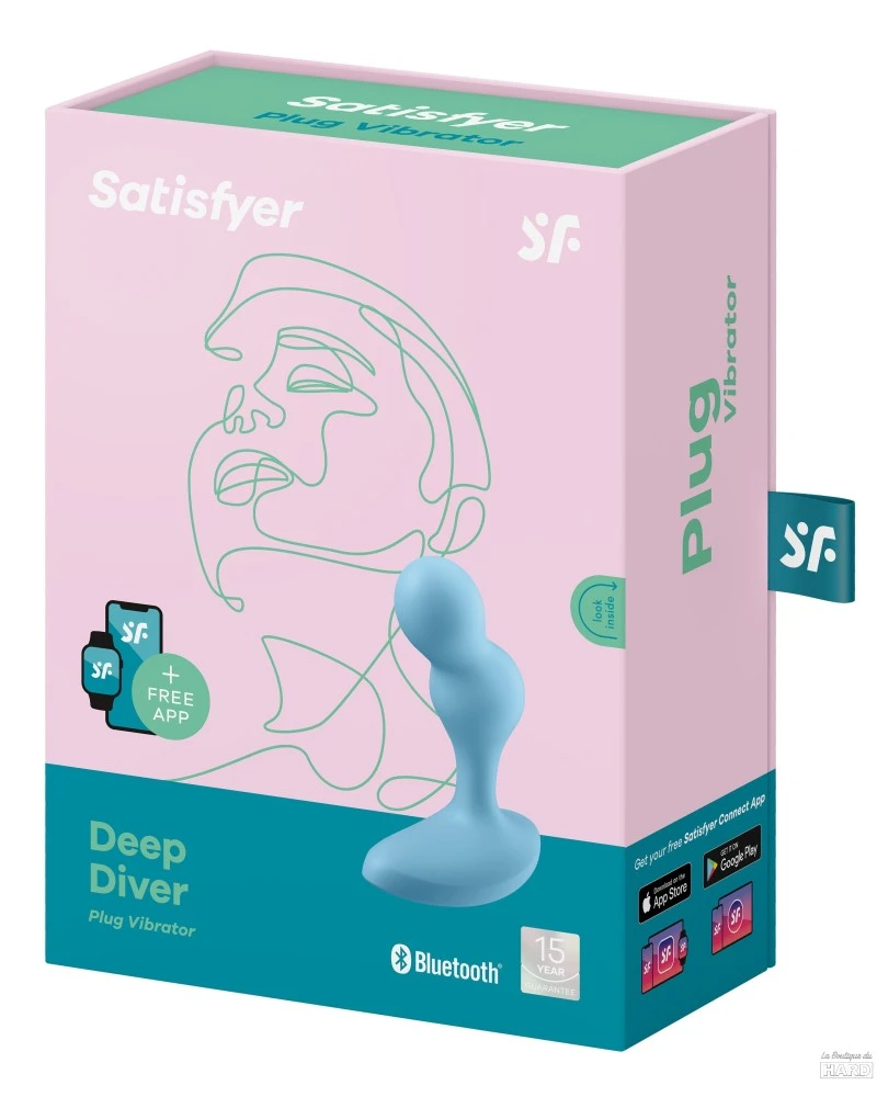 Plug Vibrant Connecté Deep Diver Satisfyer 9 X 3.2cm 5 Plug Vibrant Connecté Deep Diver Satisfyer 9 X 3.2cm – Image 3