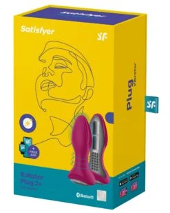 Plug Vibrant Connecté Rotator Plug Satisfyer 10 X 4cm Fuchsia 12 Plug Vibrant Connecté Rotator Plug Satisfyer 10 X 4cm Fuchsia -Magasin De Jouets Sexuels plug vibrant connecte rotator plug satisfyer 10 x 4cm fuchsia 1
