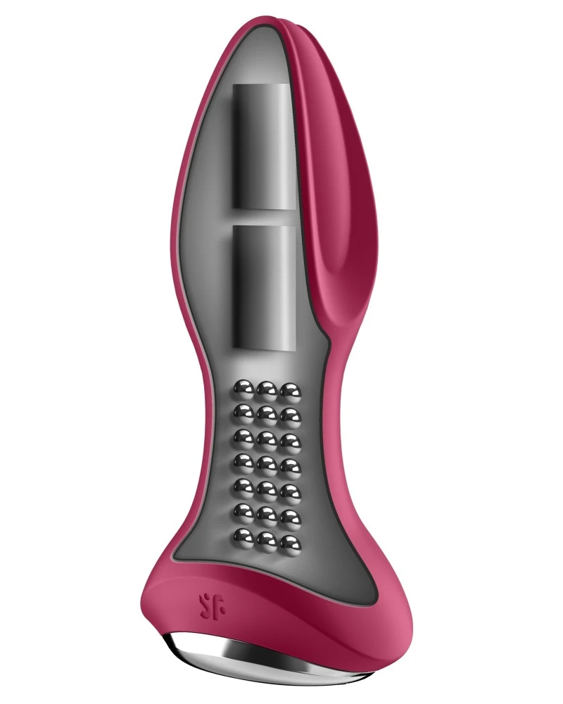 Plug Vibrant Connecté Rotator Plug Satisfyer 10 X 4cm Fuchsia 6 Plug Vibrant Connecté Rotator Plug Satisfyer 10 X 4cm Fuchsia – Image 4