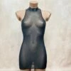 Robe Courte Moulante En Tulle Transparent -Magasin De Jouets Sexuels robe courte moulante tulle transparent