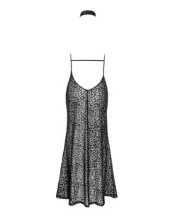 Robe Longue Ouverte à Motifs Léopard ‘Boudoir Stories’ – Noir Handmade -Magasin De Jouets Sexuels robe longue ouverte a motifs leopard boudoir stories noir handmade 3