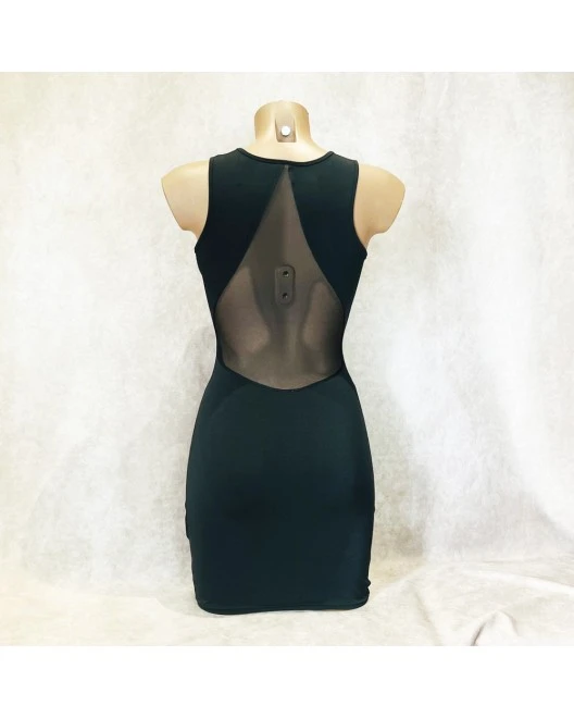 Robe Moulante Dos Nu En Tulle - OutX 4 Robe Moulante Dos Nu En Tulle - OutX – Image 2