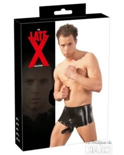 Short En Latex Avec Gaine De Penis Taille L/XL -Magasin De Jouets Sexuels short en latex avec gaine de penis 2