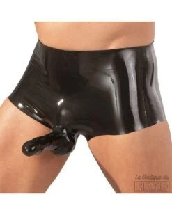 Short En Latex Avec Gaine De Penis Taille L/XL
