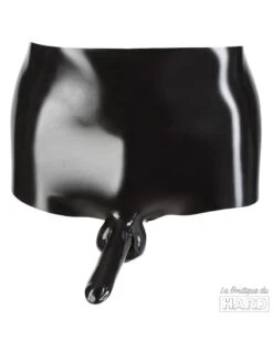 Short En Latex Avec Gaine De Penis Taille L/XL -Magasin De Jouets Sexuels short en latex avec gaine de penis 3