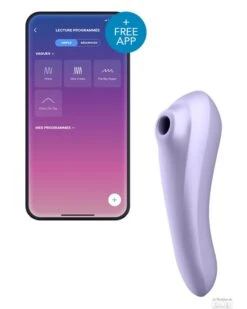 Satisfyer Stimulateur De Clitoris Connecté DUAL PLEASURE Mauve