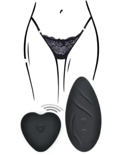 Toy Joy Stimulateur De Clitoris Télécommandé Panty Angel Noir