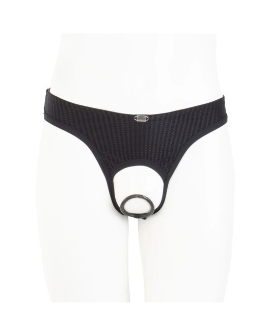 String Ouvert Avec Cockring - Eros Veneziani 3 String Ouvert Avec Cockring - Eros Veneziani