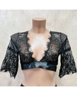 Top Dentelle à Cils à Nouer - Eros Veneziani -Magasin De Jouets Sexuels top dentelle a cils a nouer eros veneziani 1