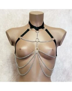 Top Harnais Bijou Ouvert Sur Les Seins