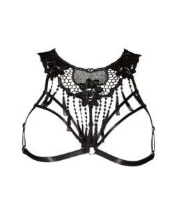 Top Seins Nus Dentelle Col Rond