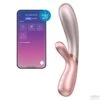 Vibro Rabbit Connecté Hot Lover Satisfyer 20 X 3cm Rose -Magasin De Jouets Sexuels vibro rabbit connecte hot lover satisfyer 20 x 3cm rose