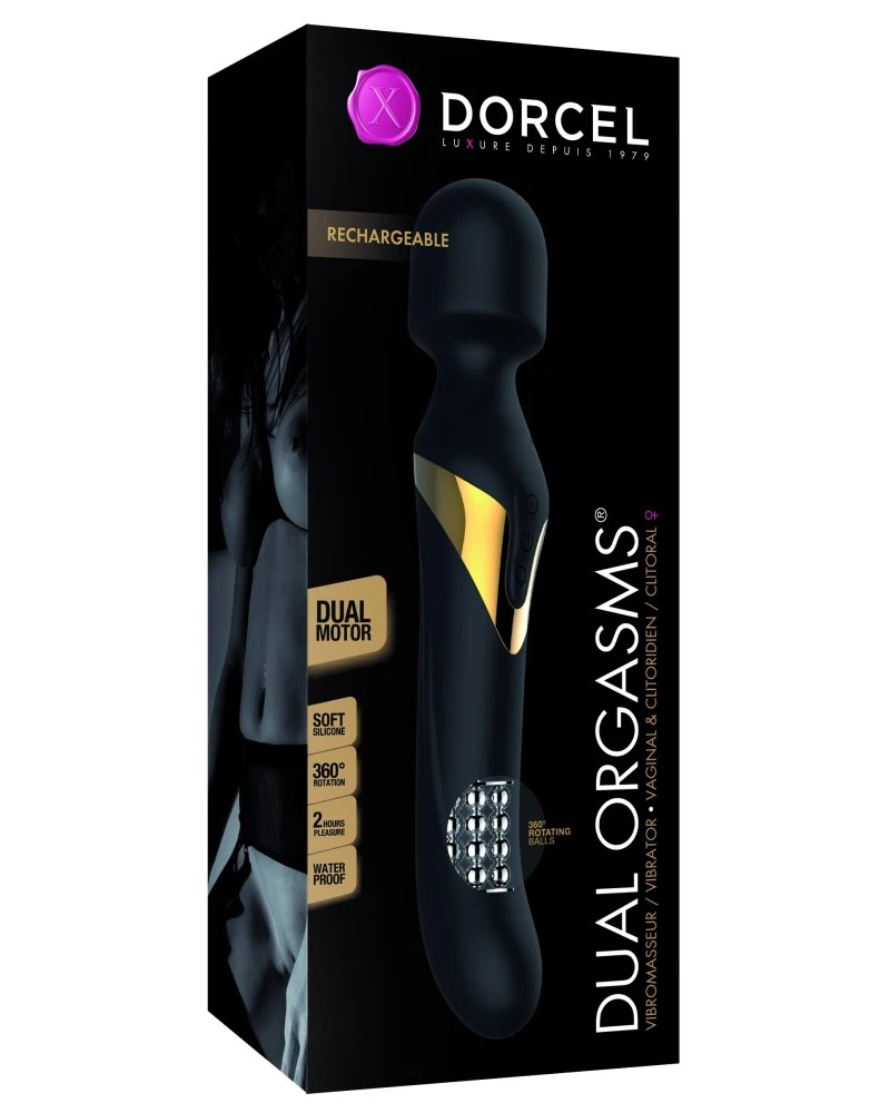 Wand Dual Orgasms Dorcel 24cm - Tête 46mm 4 Wand Dual Orgasms Dorcel 24cm - Tête 46mm – Image 2